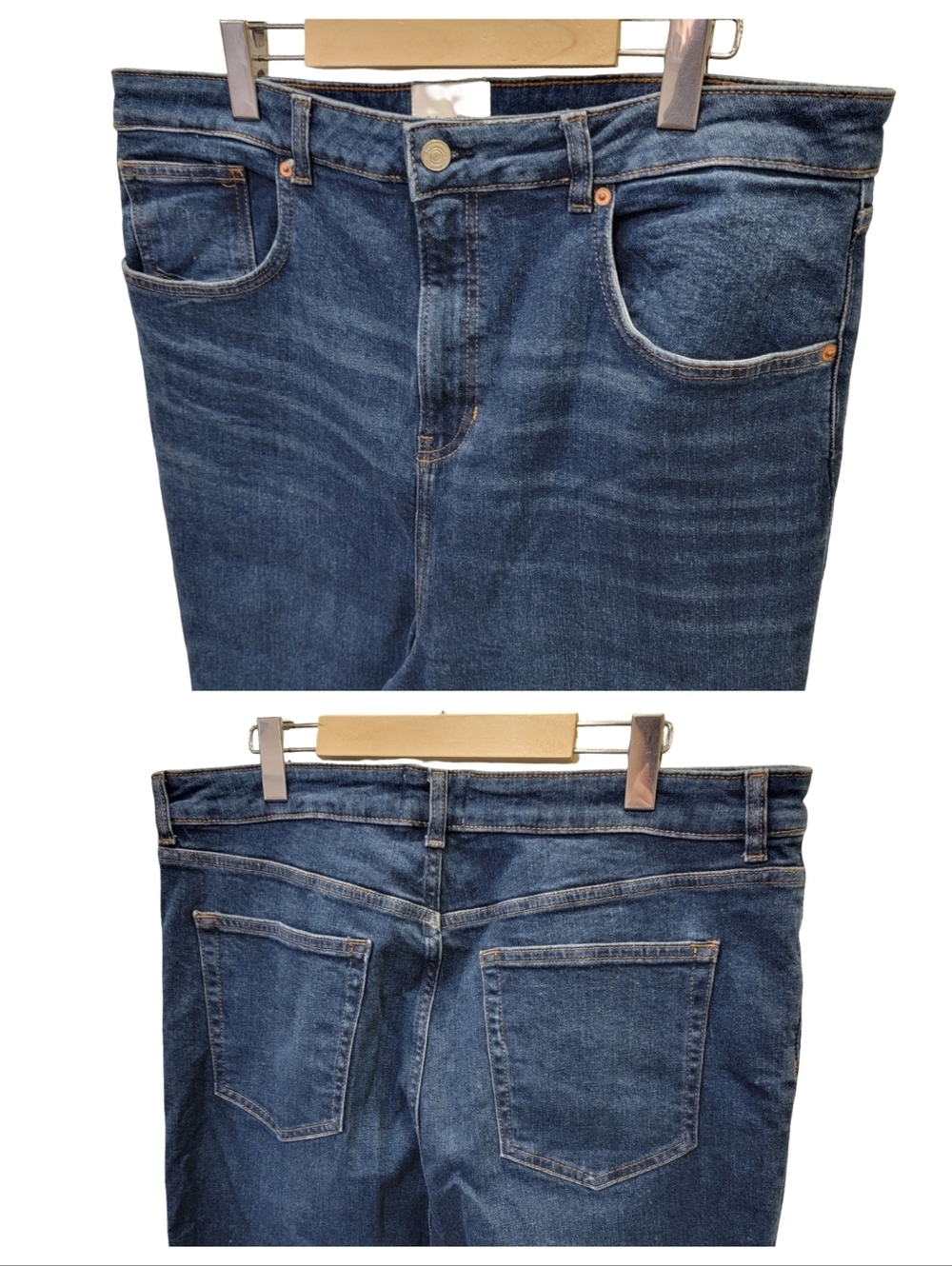 Reformation Ezra Super Stretch High Rise Straight Jeans Retro Women’s Size 34 - Picture 12 of 17
